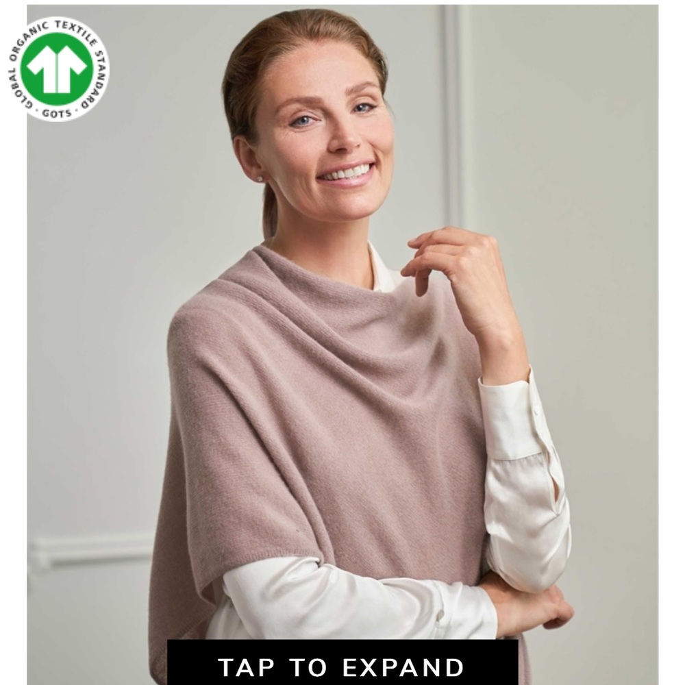 Pure Collection Organic Cashmere Poncho